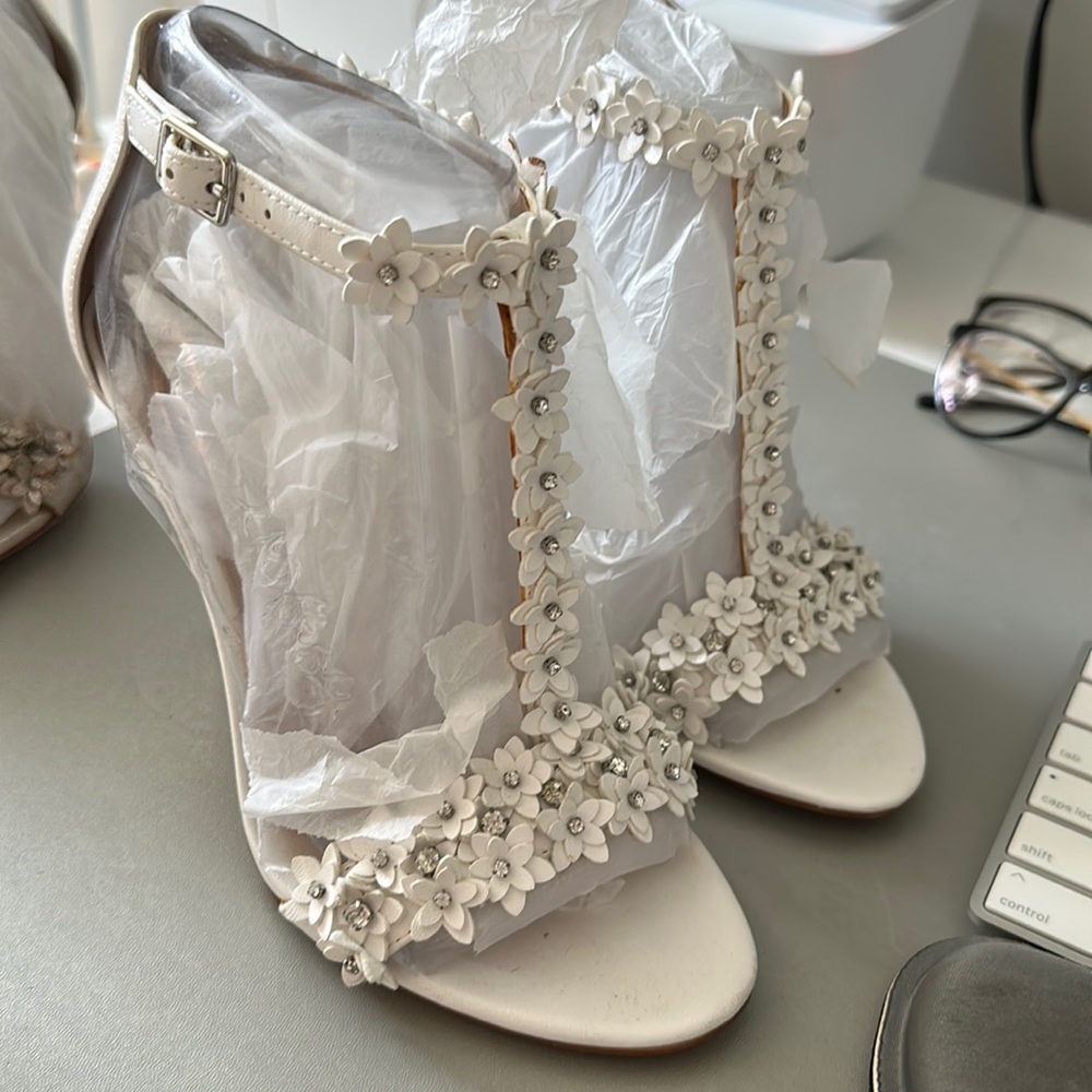 Inc gold bridal shower sandals